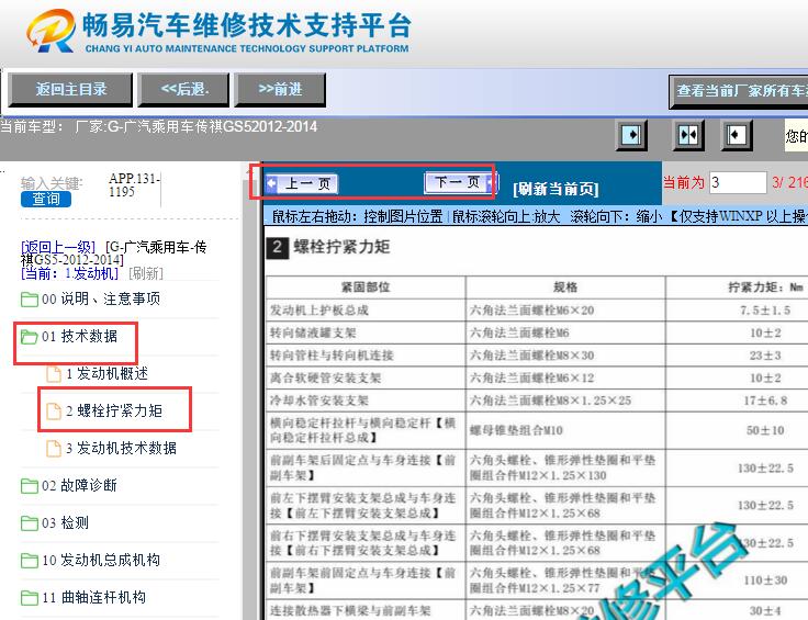 2012-2014年广汽传祺GS5发动机扭矩