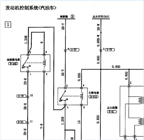 2012年长丰猎豹4G64发动机电路图