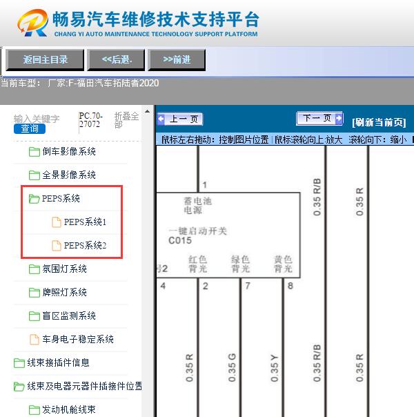 2020年福田拓陆者  一键启动电路图