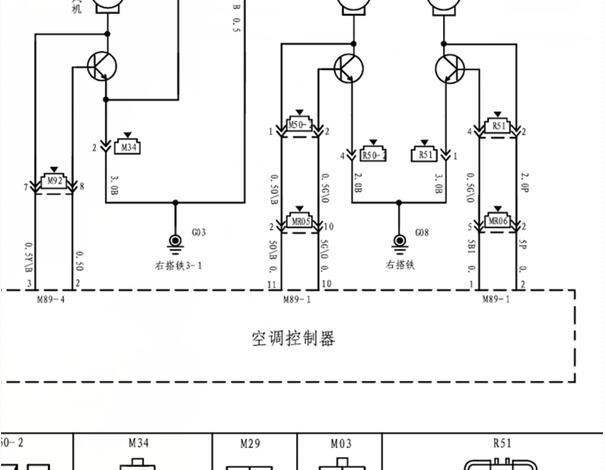 2015年江淮瑞风空调和天窗电路图
