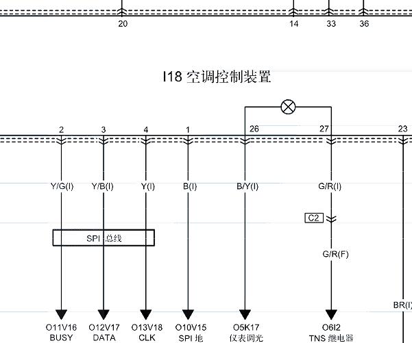 2013年一汽奔腾B50空调电路图