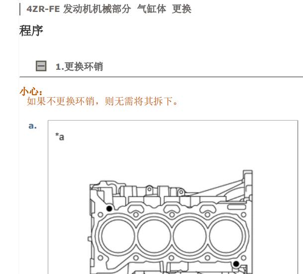2015年丰田雷凌4ZR发动机维修手册