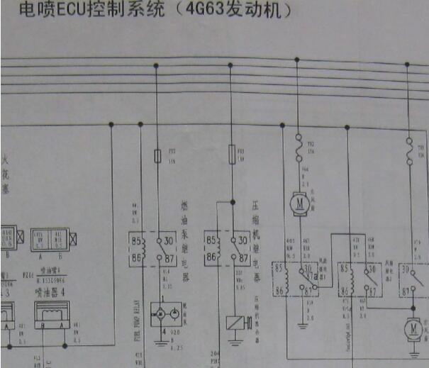 2011年长城V80发动机电路图