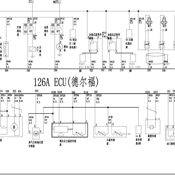 2018年东风风光580 SFG18A发动机电路图