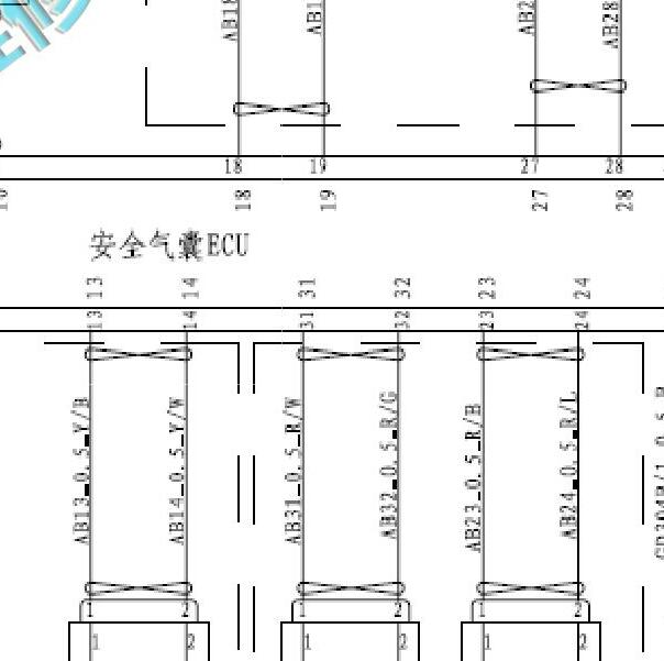 2015年长安至尚XT 气囊电路图