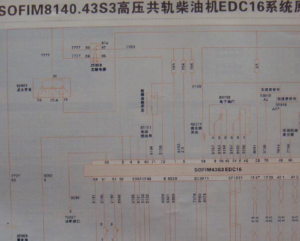 依维柯发动机电路图
