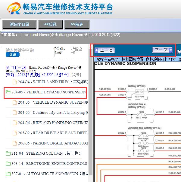 2012年路虎揽胜  空气悬挂电路图