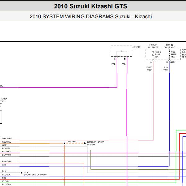 2010年铃木凯泽西  音响和变速箱电路图