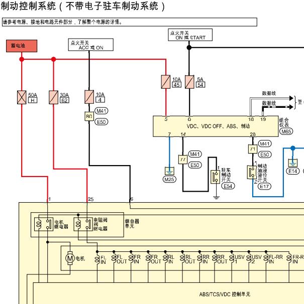 2022年日产轩逸ABS电路图