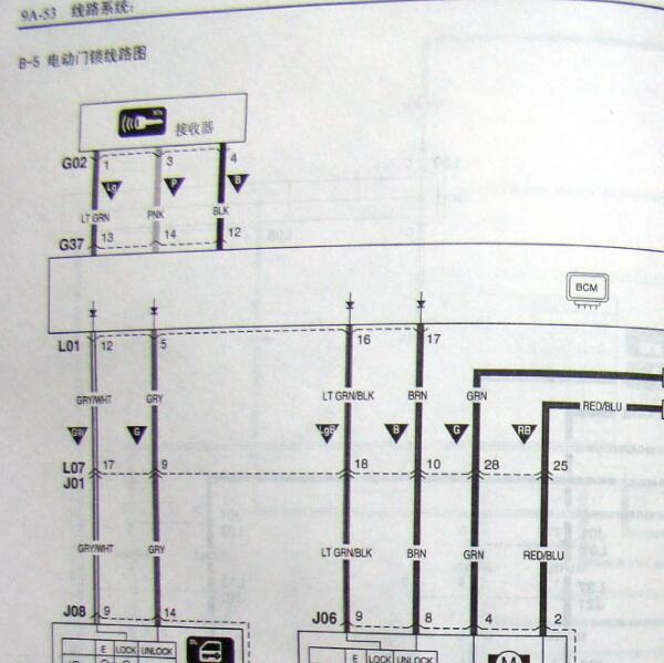 2005年长安铃木雨燕中控门锁电路图