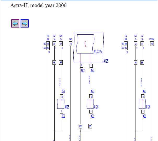 2006年欧宝雅特转向角电路图