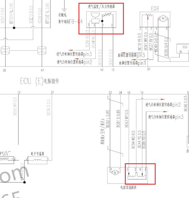 2016年东风风行F600  DFMB20-I发动机电路图