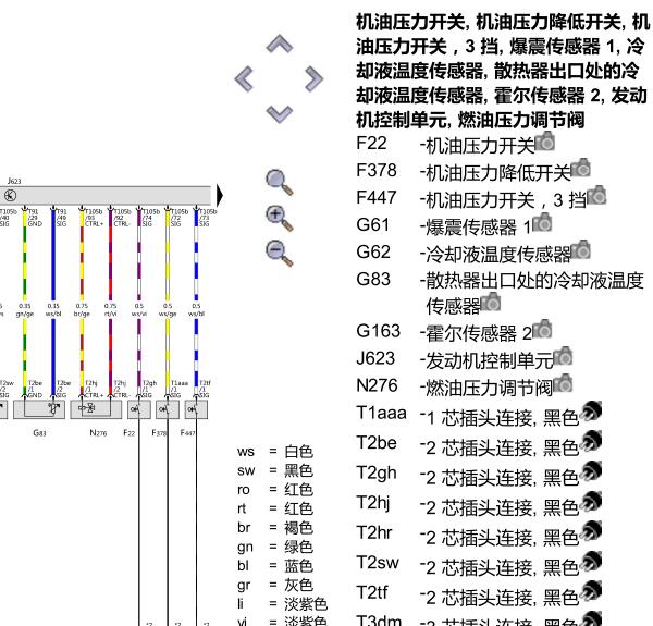 2021年奥迪A6L发动机冷却风扇电路图