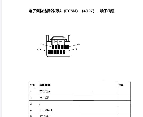 2020年领克06换档杆针脚图