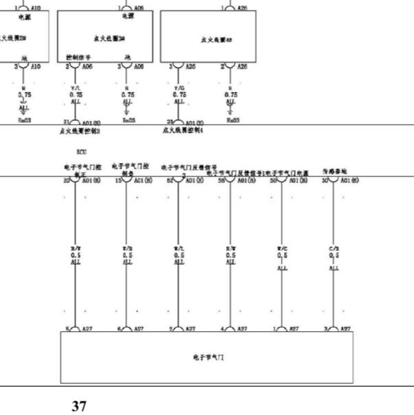 2021-2022年比亚迪唐DM-i 国六发动机电子节气门电路图