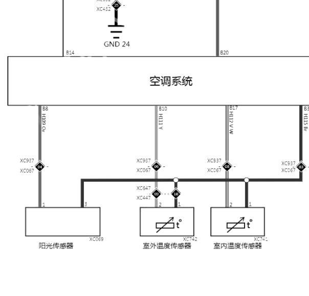 2020年长城VV5空调电路图