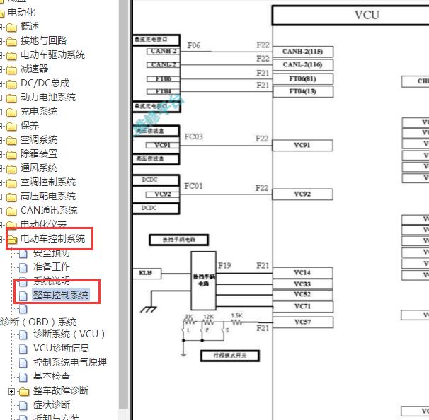 2016-2019年江淮iEV6E整车控制器图