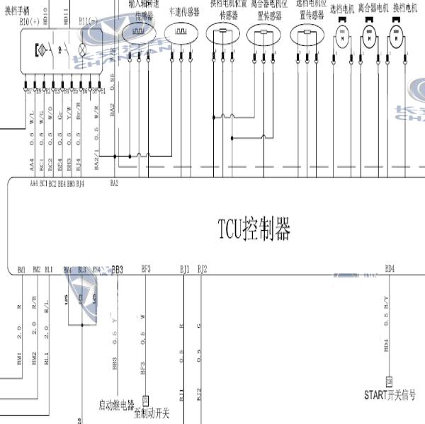2014年长安奔奔变速箱电路图