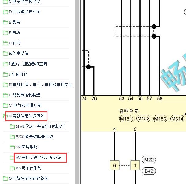2021-2022年东风日产轩逸（Sylphy）新蓝鸟多媒体电路图