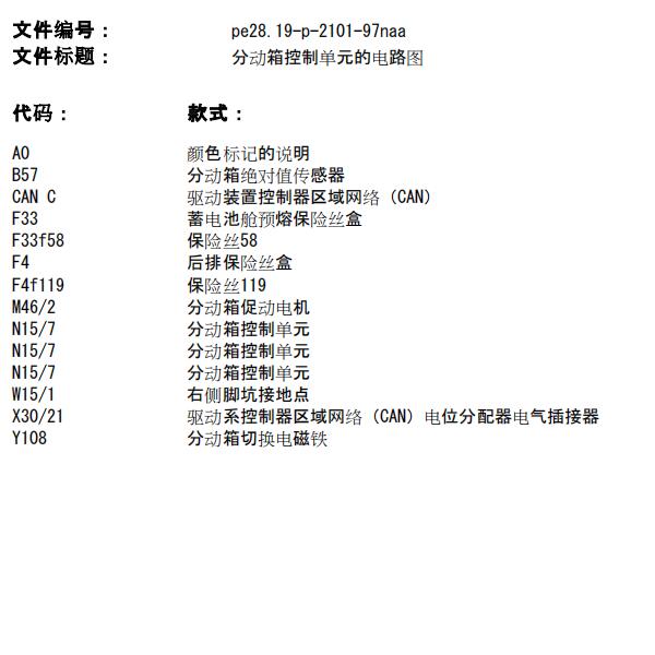 2013年奔驰GL63四驱模块电路图
