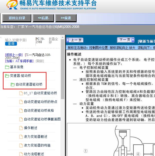 2006年马自达6变速箱维修手册