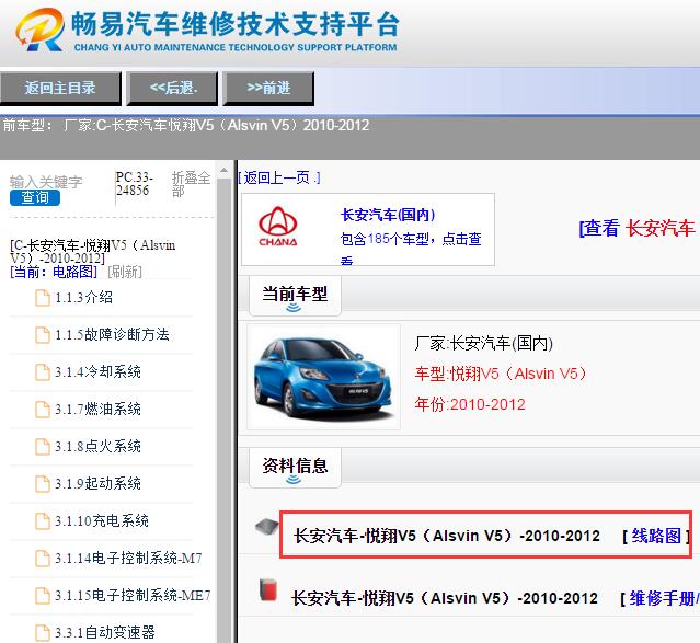 2010-2012年长安悦翔V5电路图