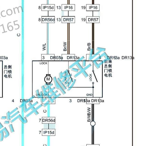 2019年吉利博越门锁电路图