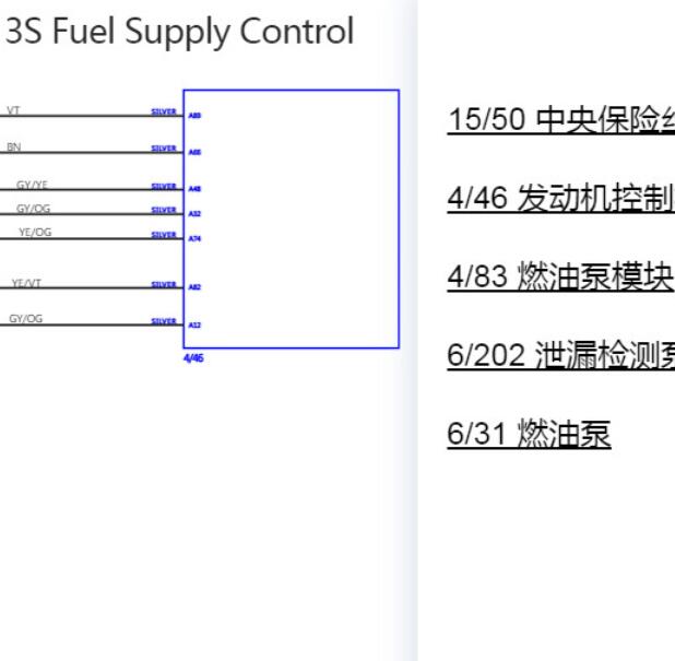 2020年沃尔沃XC40燃油泵电路图及位置