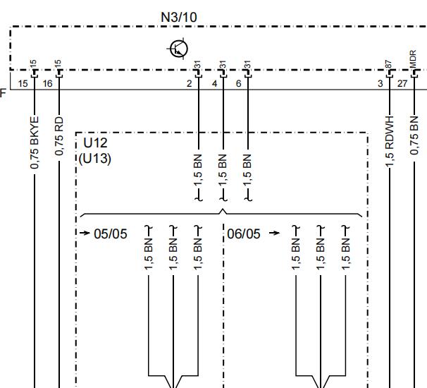2008年奔驰SLK280发动机电路图