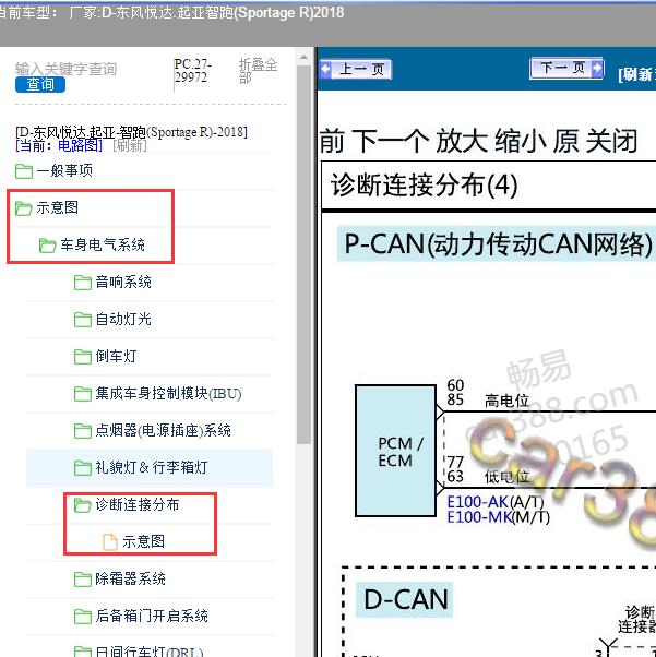 2018年东风悦达.起亚-智跑(Sportage R)网络通讯电路图