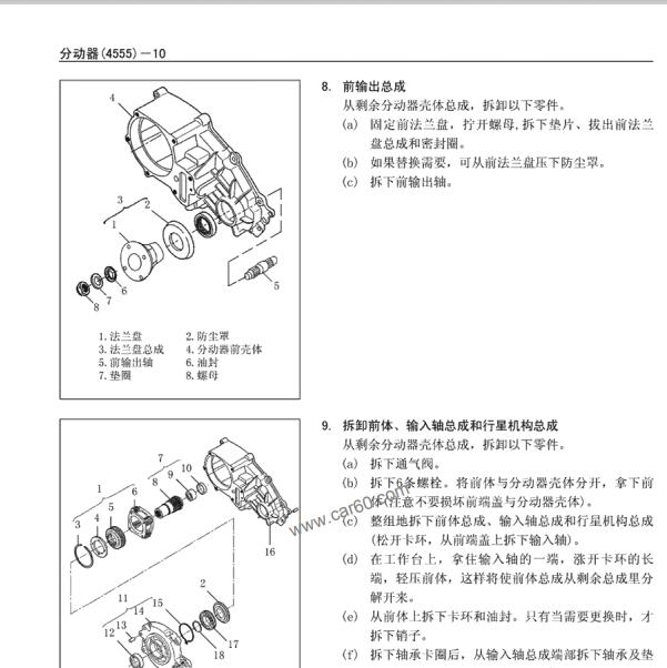 2010年长城哈弗H3分动箱维修手册