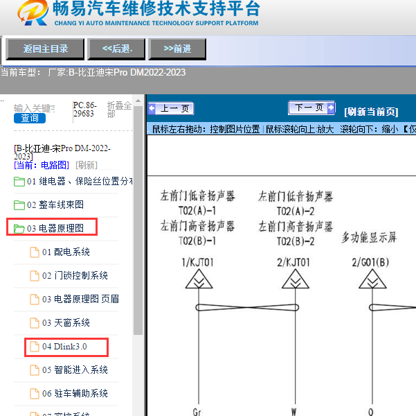 2022年比亚迪宋Pro DM音响电路图