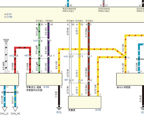 2022年五十铃铃拓发动机电路图