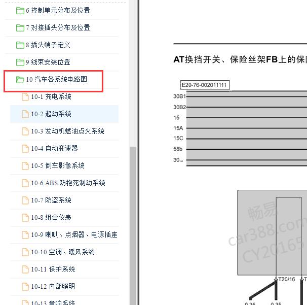 2012年北京E150 全车电路图