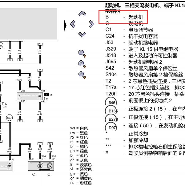 2010年奥迪A6L  BPJ发动机电路图
