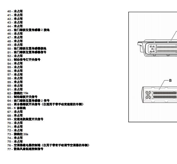 2013年桑塔纳CPD发动机针脚