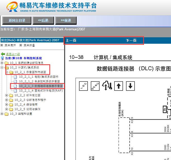2007年别克林荫大道网络通讯电路图