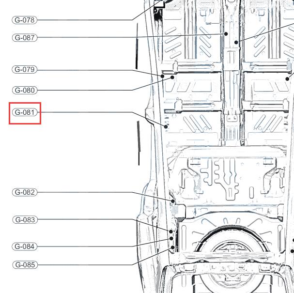 2020年星途TXL G081搭铁位置