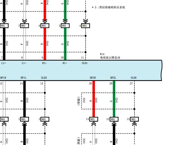 2018年丰田普拉多娱乐音响显示屏电路图