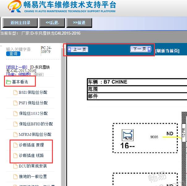 2015-2016年雪铁龙C4L网络通讯电路图