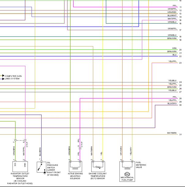 2012年捷豹XF2.0发动机电路图