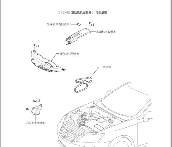 丰田2AZ发动机维修手册资料