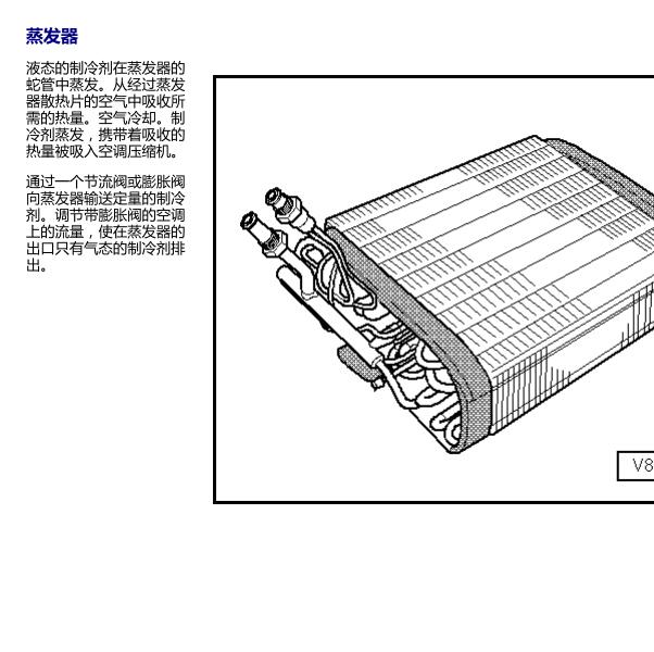 1996年大众凯路威蒸发器冷气排水孔相关资料