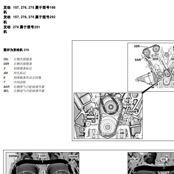 2015年奔驰GL450 276发动机正时