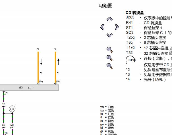 2012年奥迪A6娱乐音响系统电路图