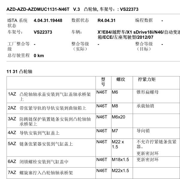 2012年宝马X1发动机扭矩