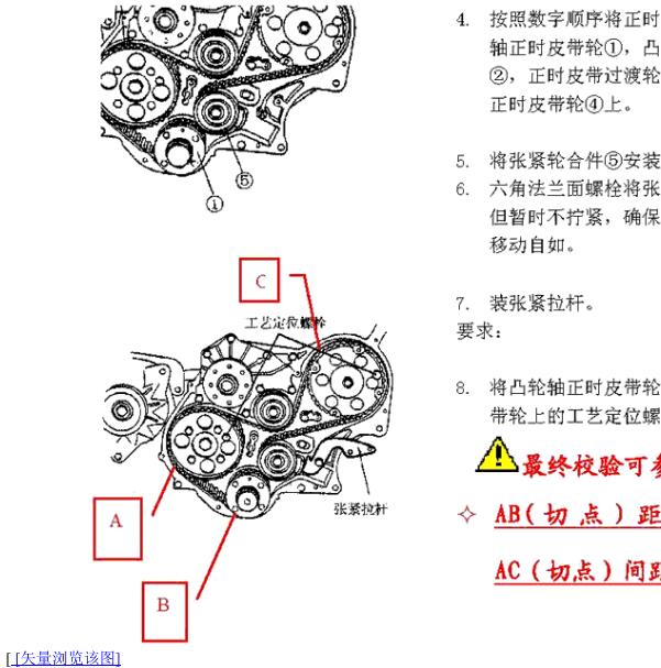 2007年江铃全顺JX493 2.8发动机正时