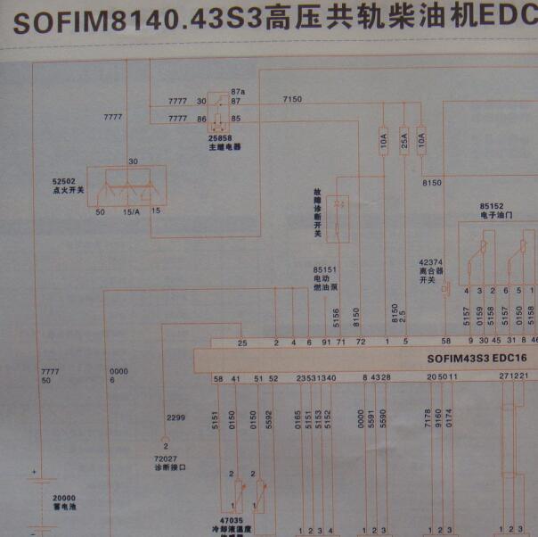 2010年依维柯发动机及车身电路图