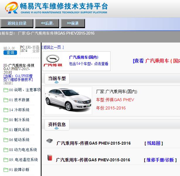 2016年广汽传祺GA5 PHEV全车维修手册