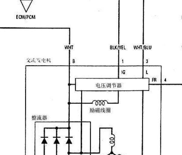 2006年本田飞度发电机电路图